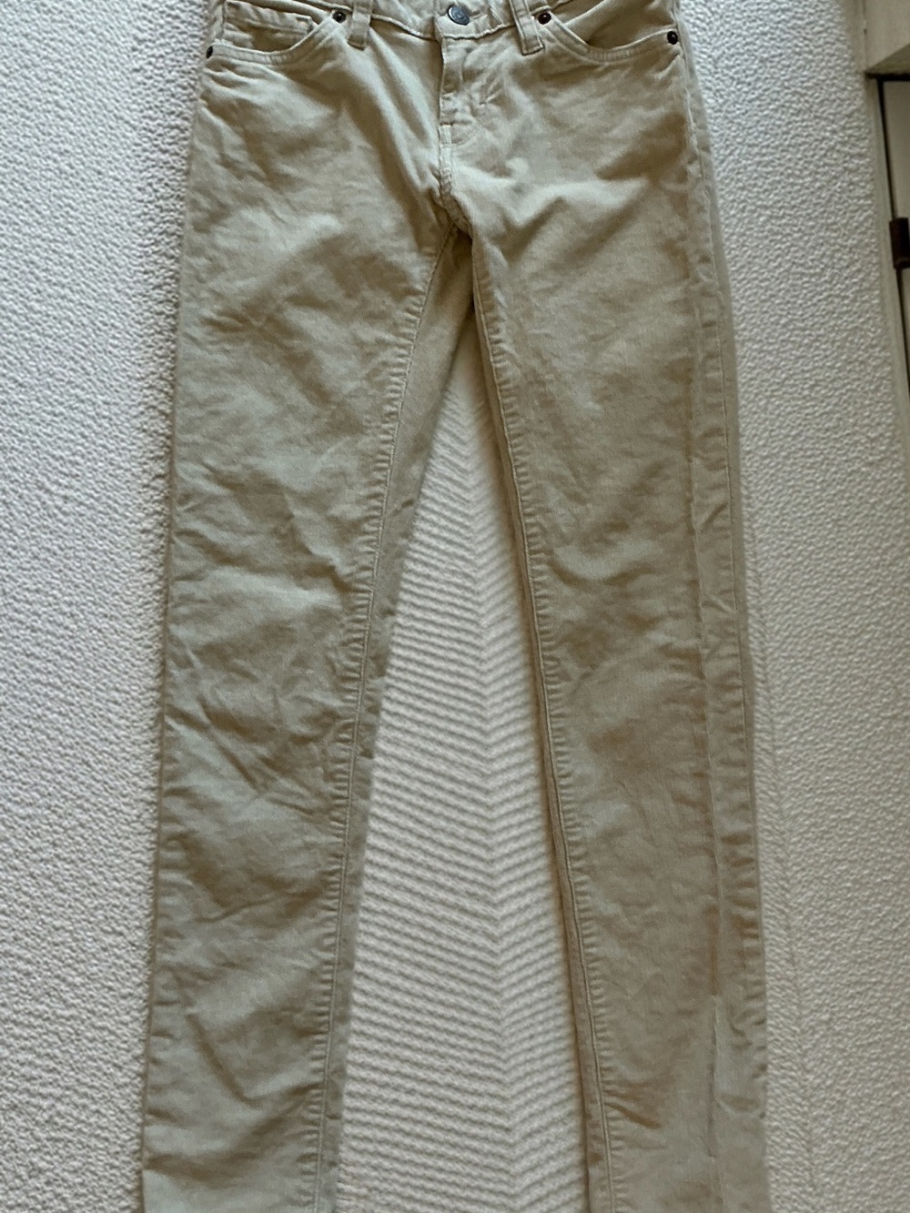 Patagonia Organic Cotton Corduroy Pants Women’s Size 25 Beige Slim Straight